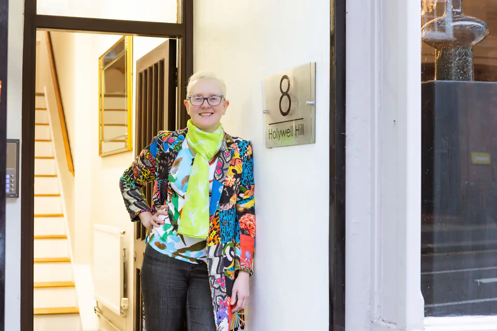 Entrance to Thera[y Rooms at No.8 with Emily Fiddian, owner Entrance to Thera[y Rooms at No.8 with Emily Fiddian, owner